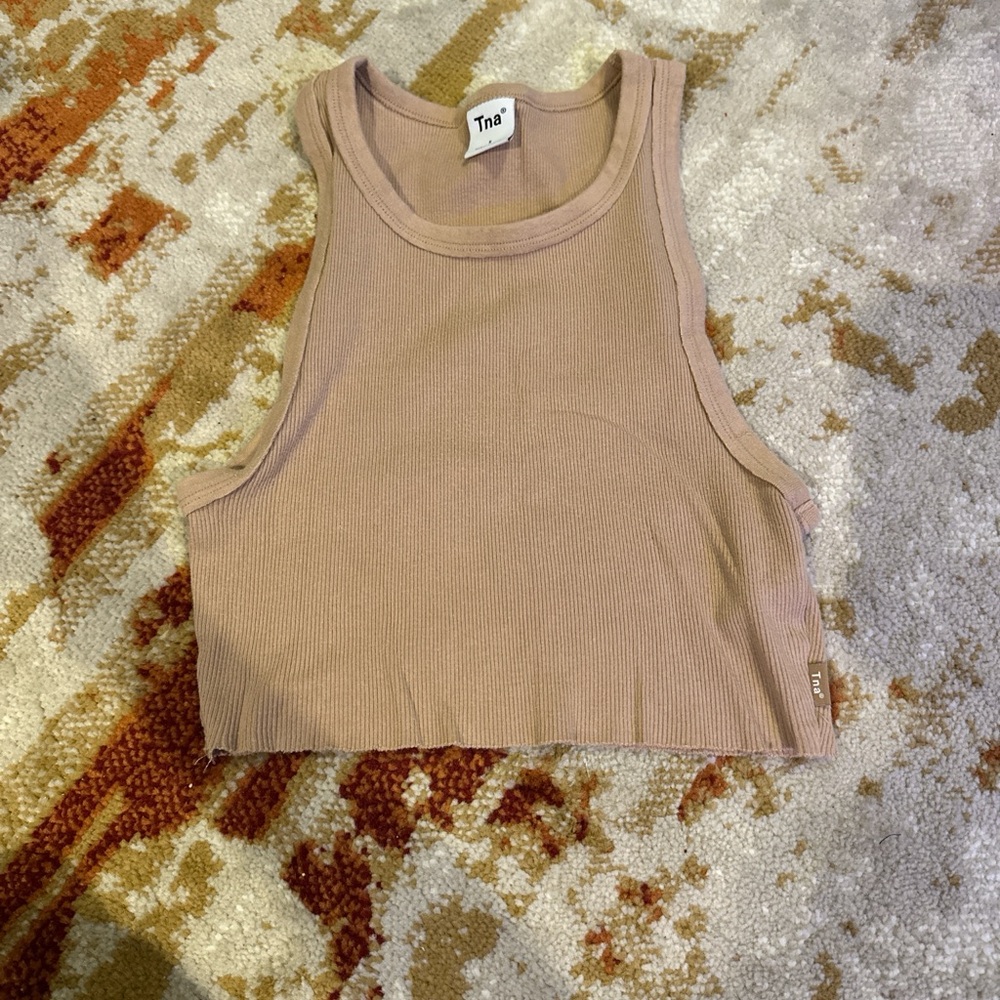 TNA Women's Beige Crop Top